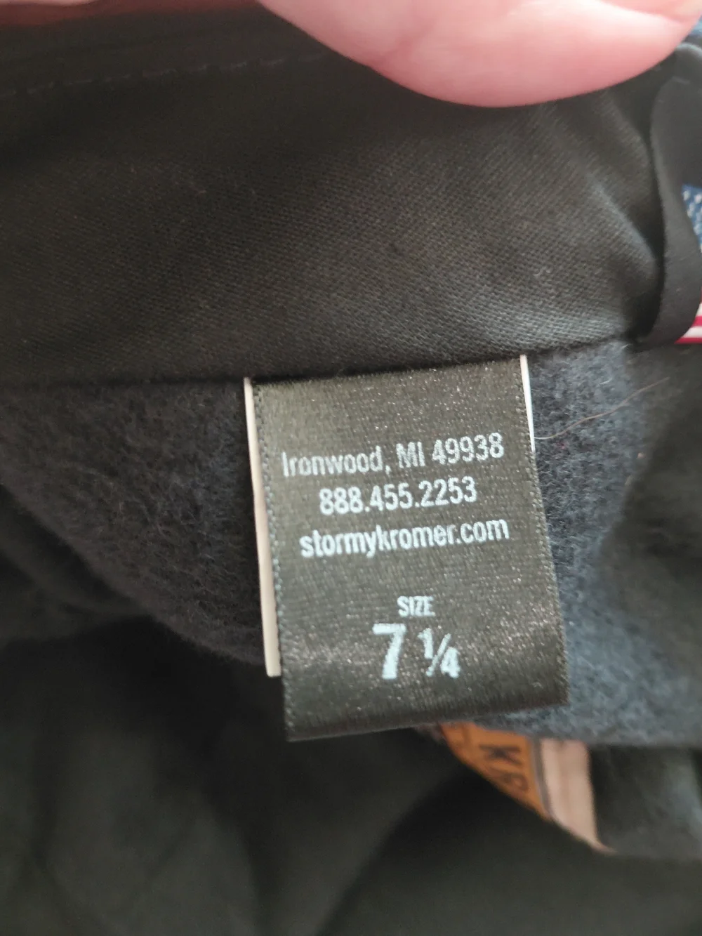 Stormy Kromer Plaid Blue Wool Blend Men's Cap 7 1/4